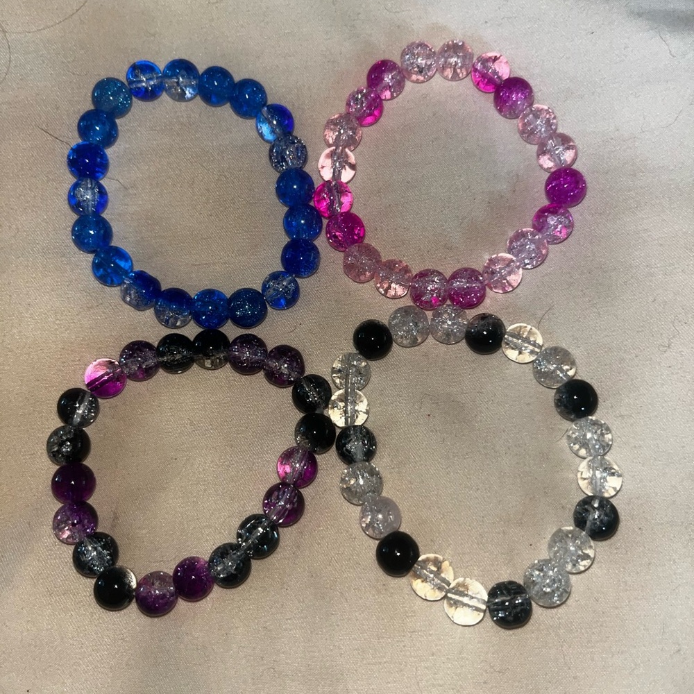 Handmade Kids Glass Beaded Bracelet